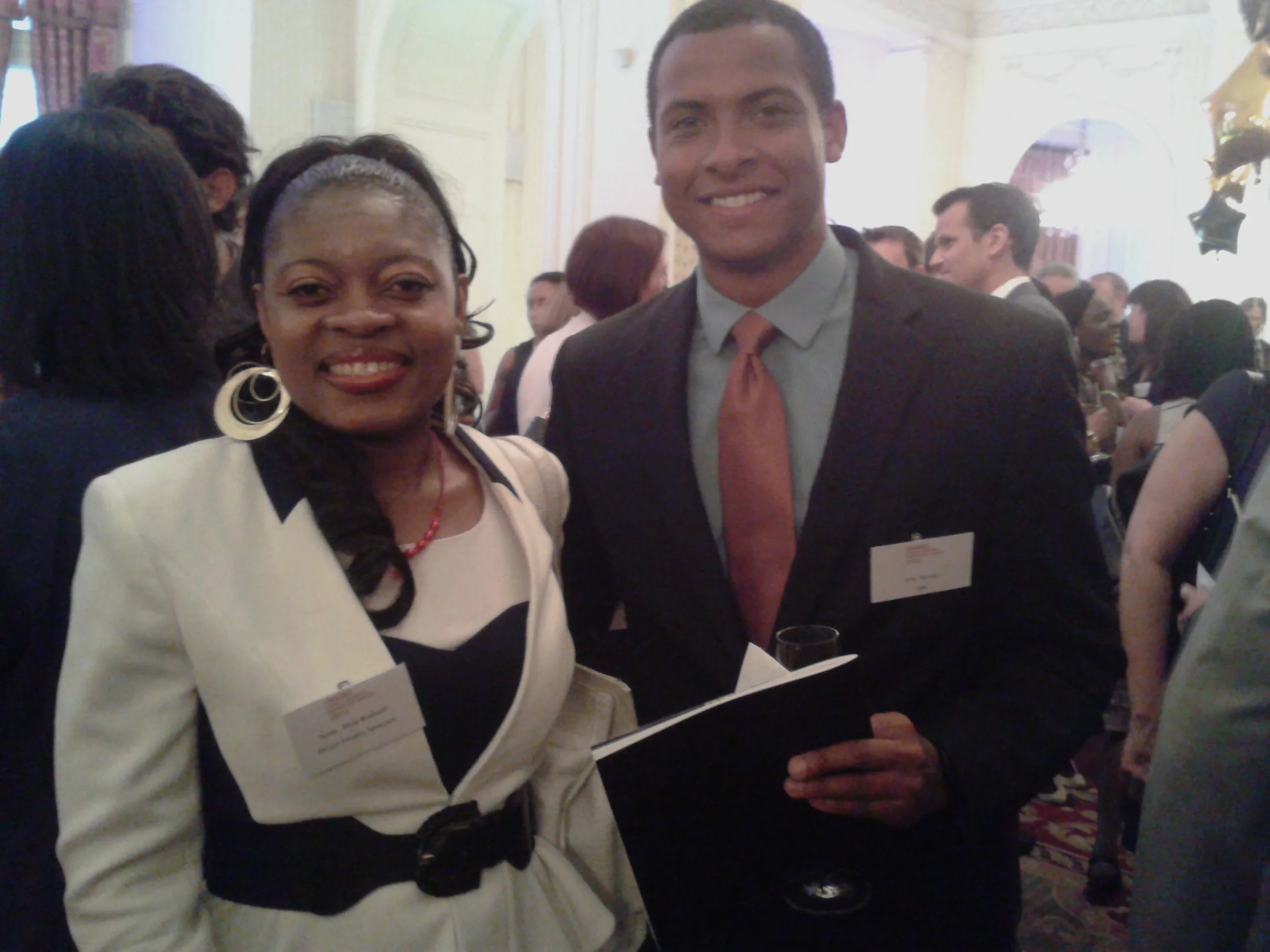 With CNN journalist Errol Barnett in July 2013
