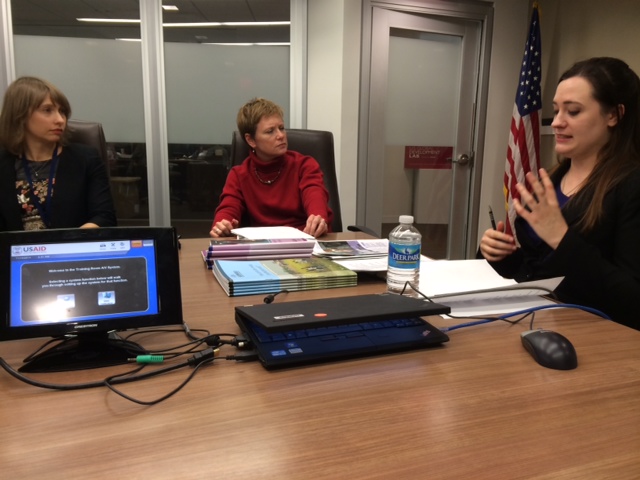 Giving a presentation at USAID on masculinities and peacebuilding, Washington DC, 2014