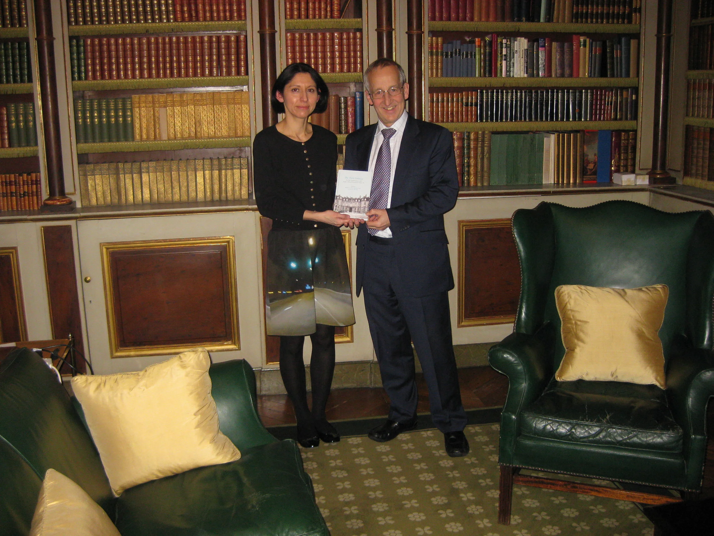 Presentation of the Paris Embassy to British Ambassador to France, Sir Peter Ricketts