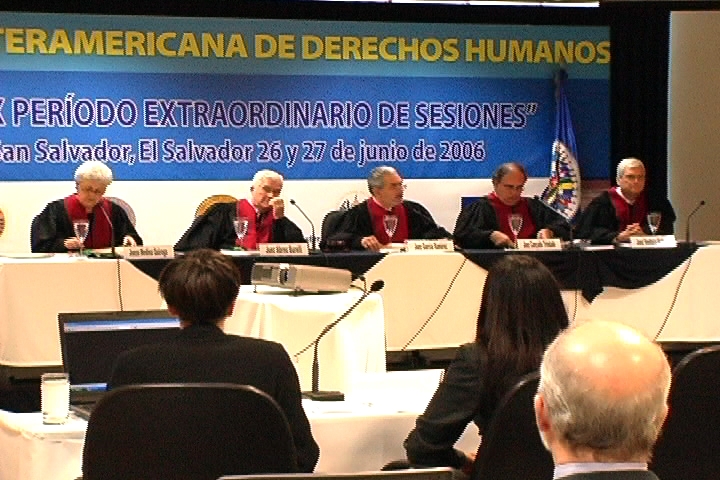 In Costa Rica, pleading a case of crimes against humanity before the Inter-American Court of Human Rights