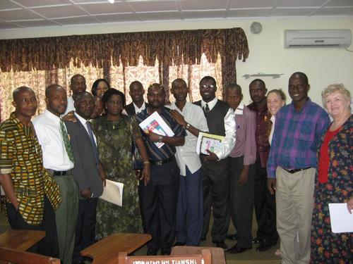 Posing with my Analytical Thinking skills class at the University of Liberia School of Law