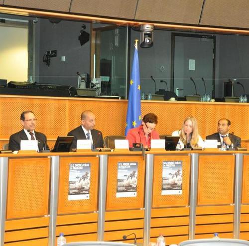 On a panel discussion convened in Brussels about the EU's policies towards drones