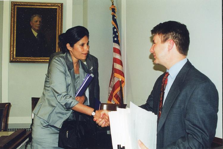 Washington D.C. US Congress, speaking at the Human Rights Caucus invited by the late Tom Lantos, Chairman of the United States House Committee on Foreign Affairs