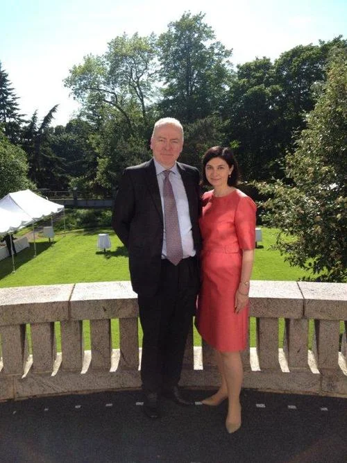 Hosting the Queen's Birthday Party with her husband