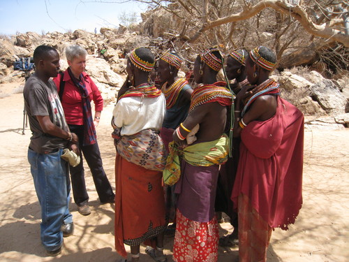 Interviewing Samburu women in Kenya