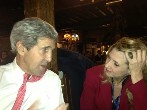 Drinks with John Kerry in 2014