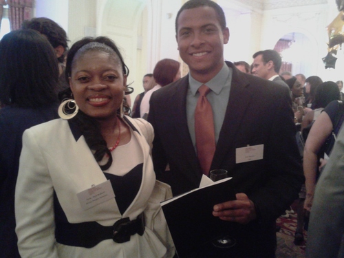 With CNN journalist Errol Barnett in July 2013