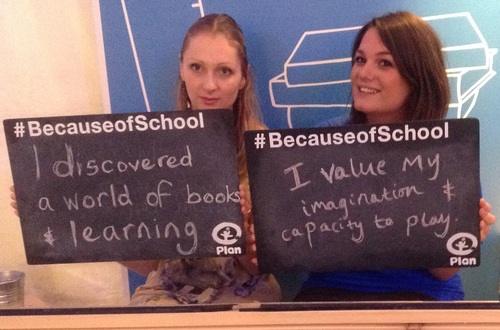 With Sarah from Great in the Plan tent at PSVI Summit June 2014