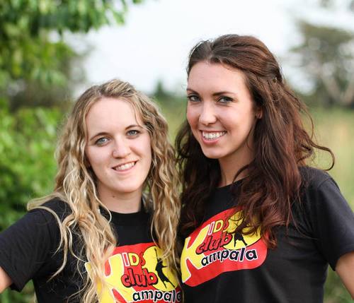 Corrie Fraser with Olivia Barker, UK Director of Kids Club Kampala