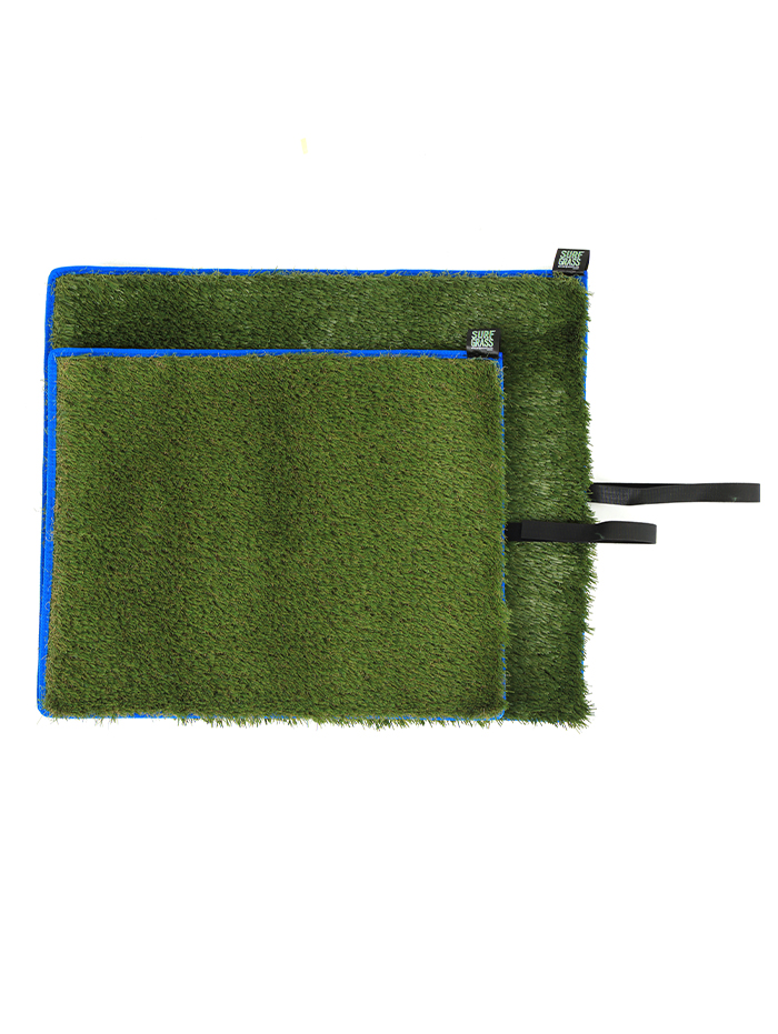 blauwe vinvis fluiten Panorama Surf Grass Mat XL — Surf Grass Mats
