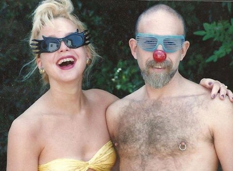 Gillian and her father, 1989