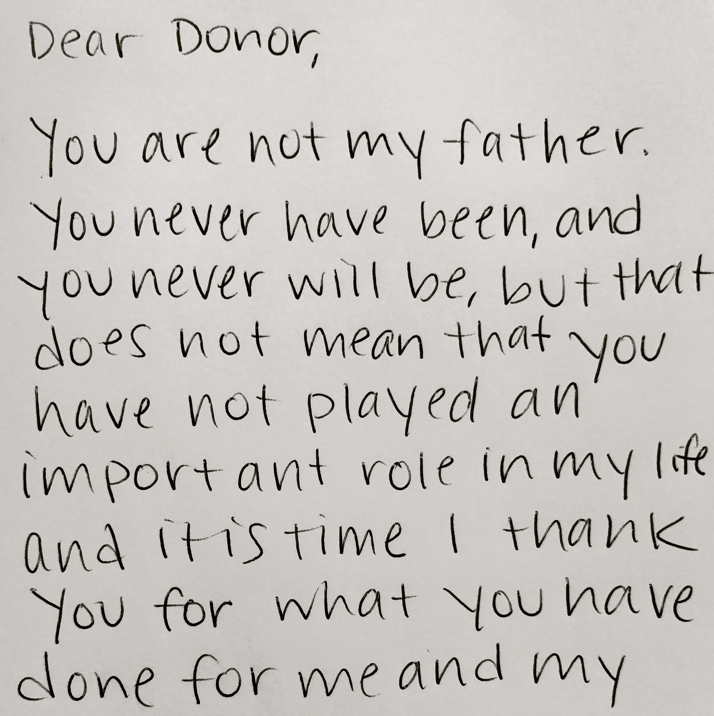 Dear Donor
