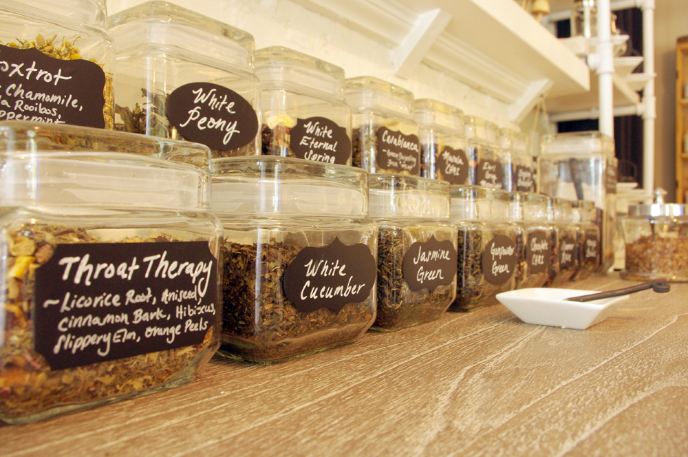 Tea options to sip on while you talk about hair and relax.