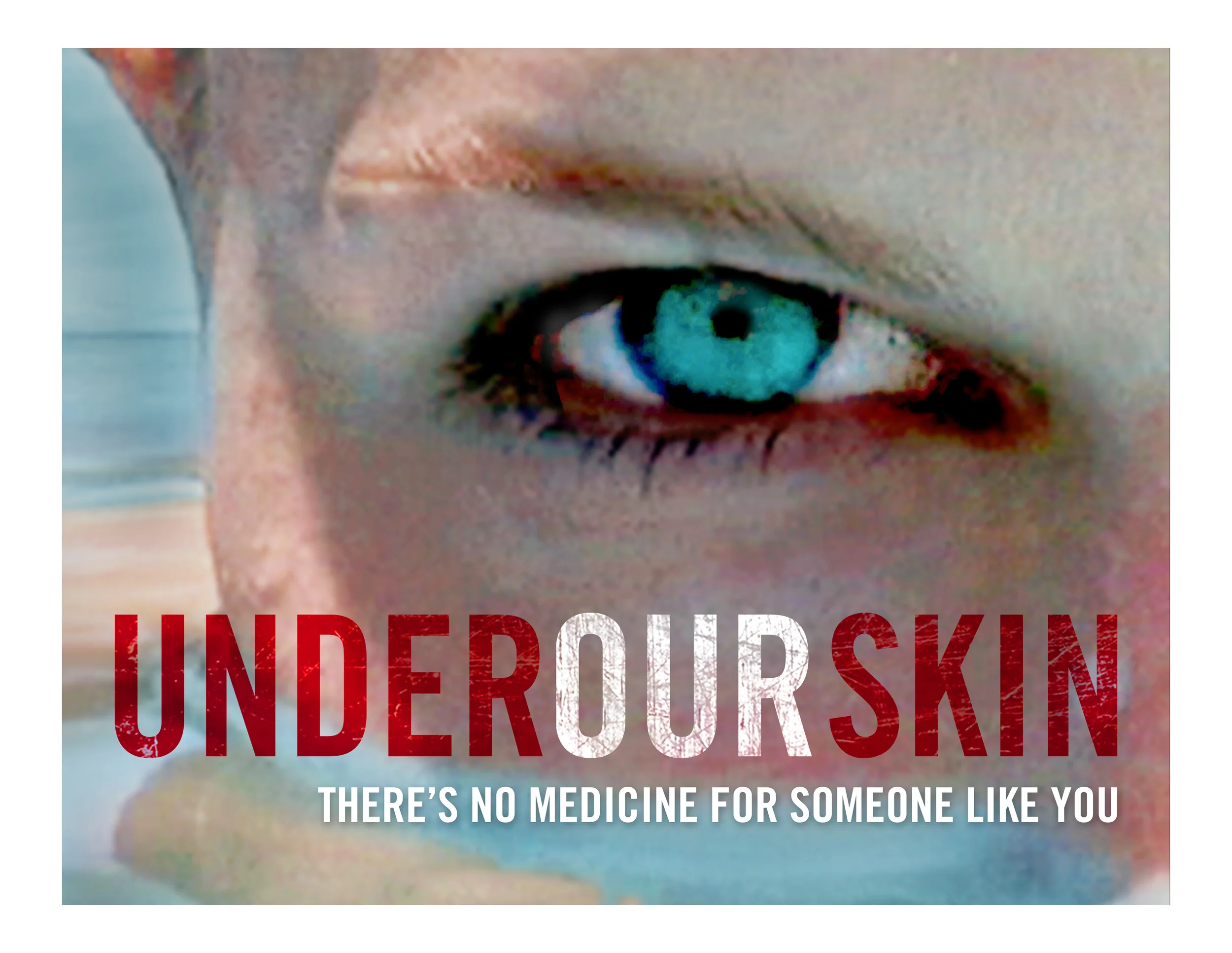 Press art for UNDER OUR SKIN, a film by Andy Abrahams Wilson.