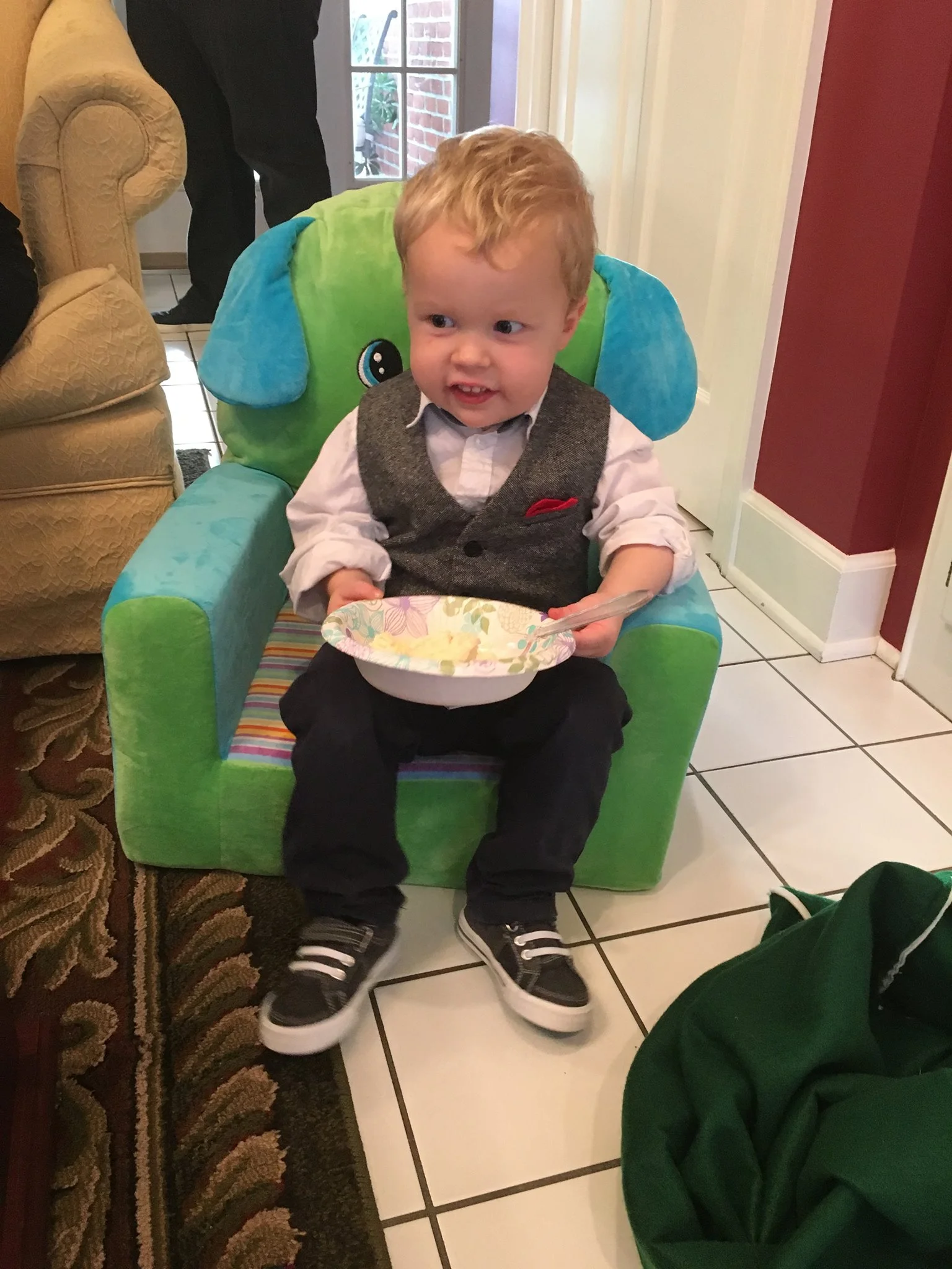 HUGE shout out to this little guy. He travelled nearly every mile we did, to nearly every church. He did great!