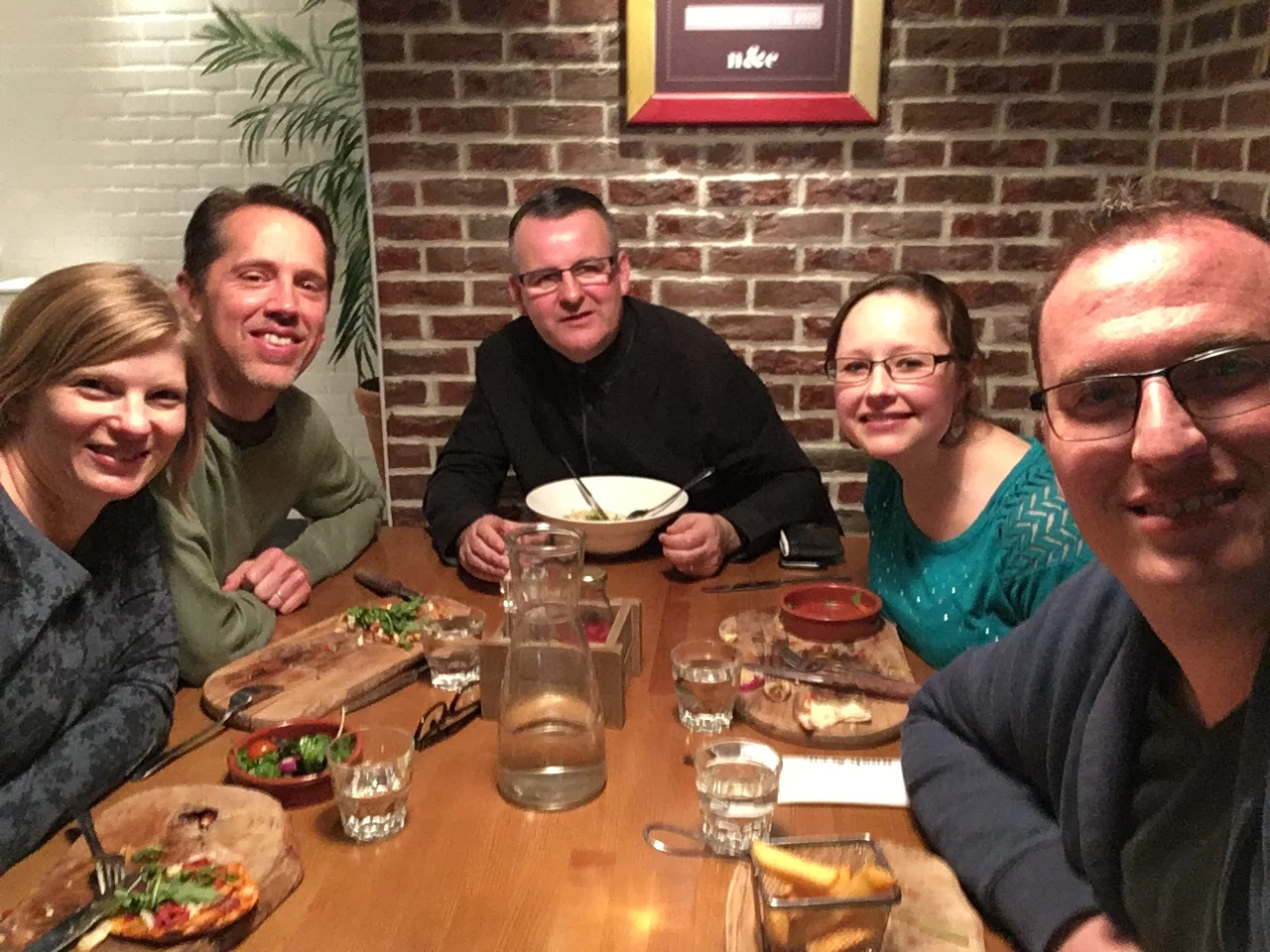 Dina, Blair, Sean Mullarkey, Me, and Blake...good food, good conversation!&nbsp;