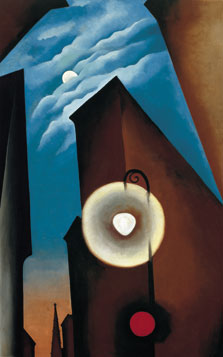 New York Street with Moon by Georgia O'Keeffe