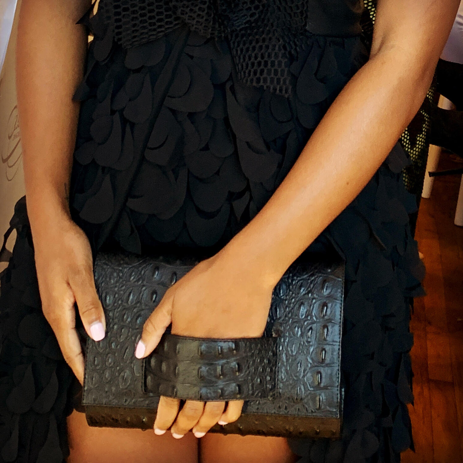 Women's Leather Clutch KD Genuine Leather Designer Handbag Detachable Strap  — P. Sherrod & Co. Leather Handbags