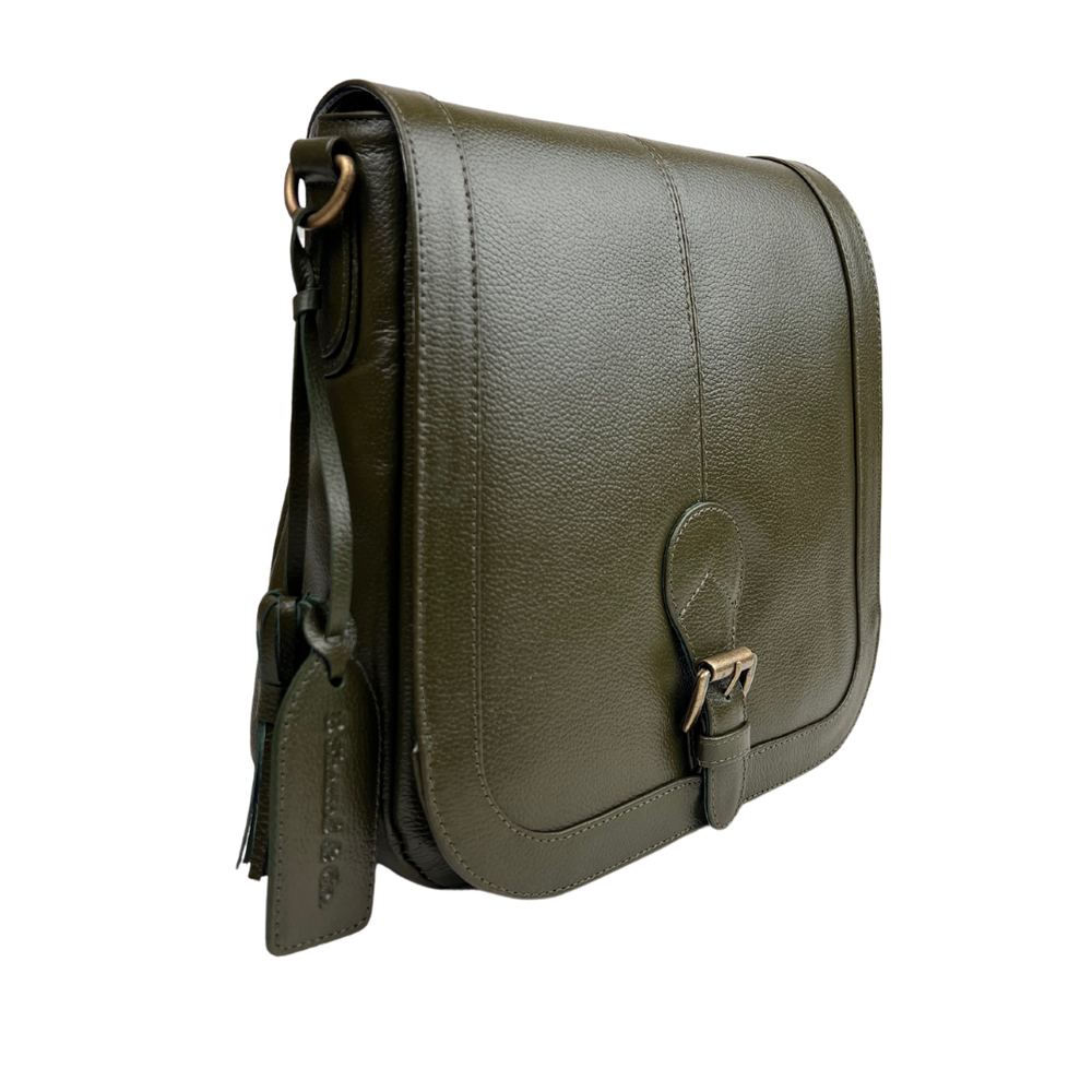 Stylish Leather Circle Crossbody  Satchel Bag — P. Sherrod & Co