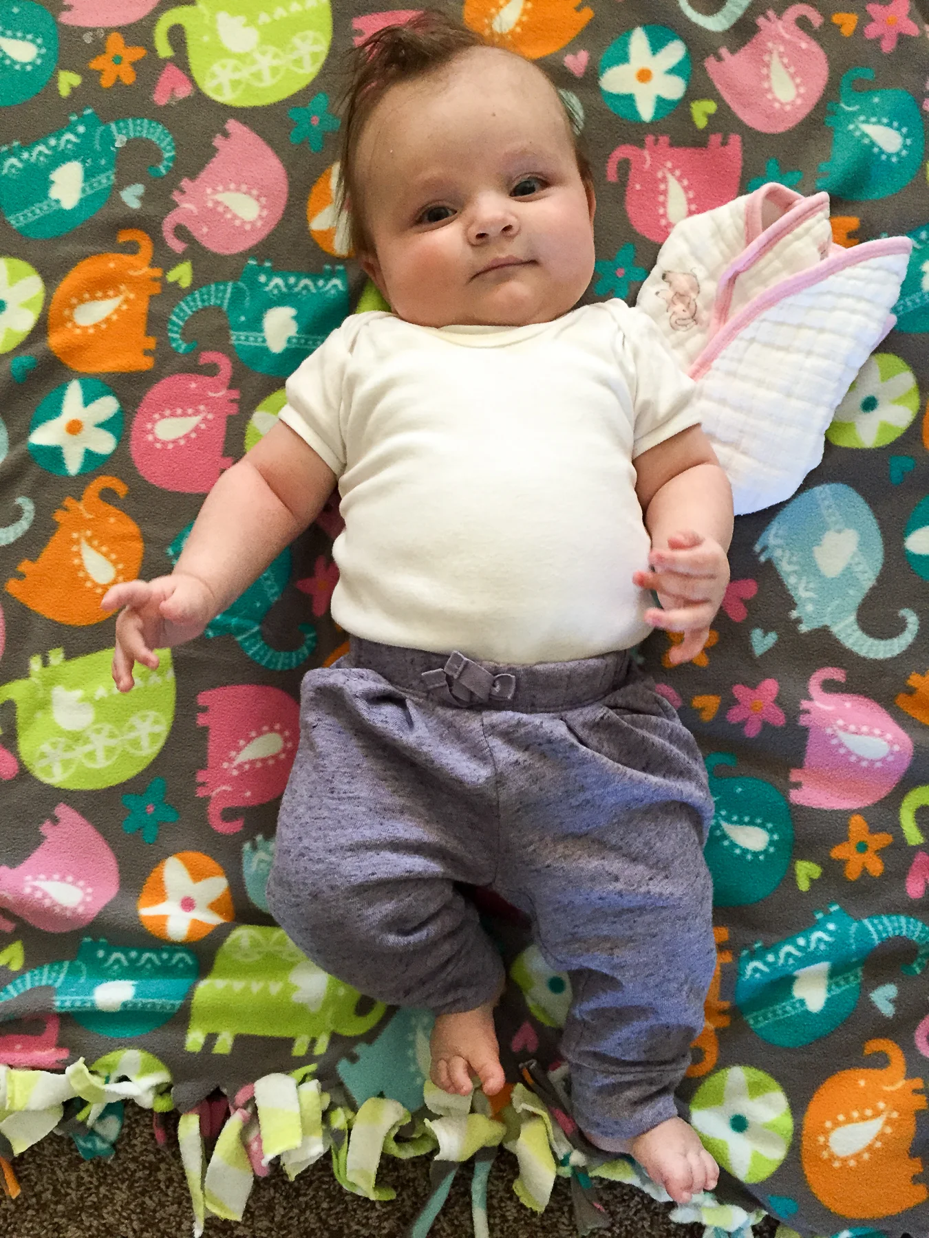 Hanging out with Aunt Becky.