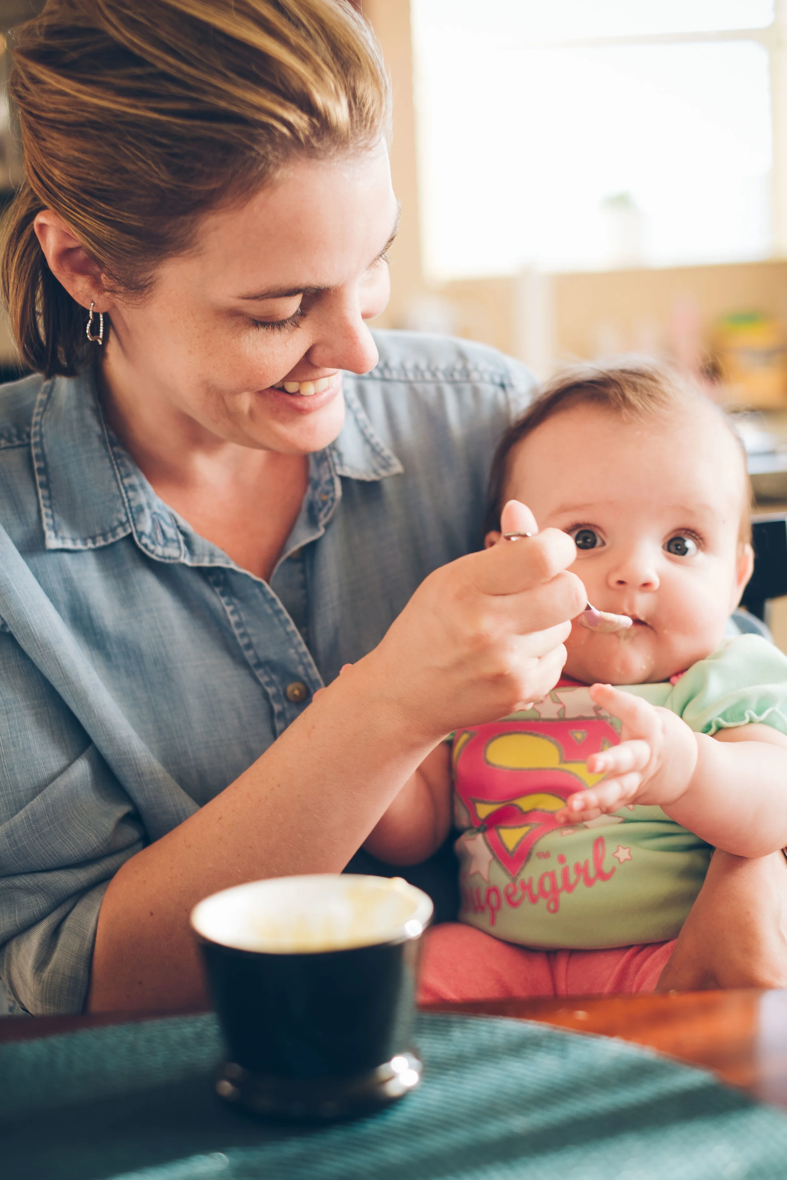 Supergirl. Thank you for the shirt Aunt Becky!
