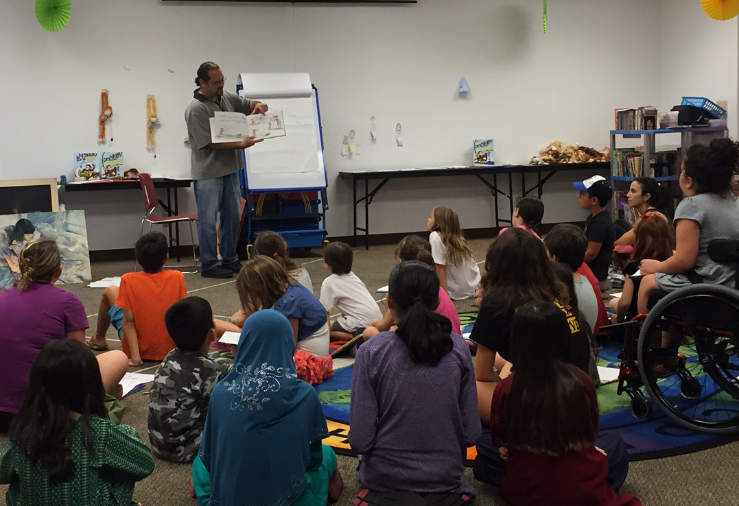 At the St. Cloud Library in Osceola County, Florida.