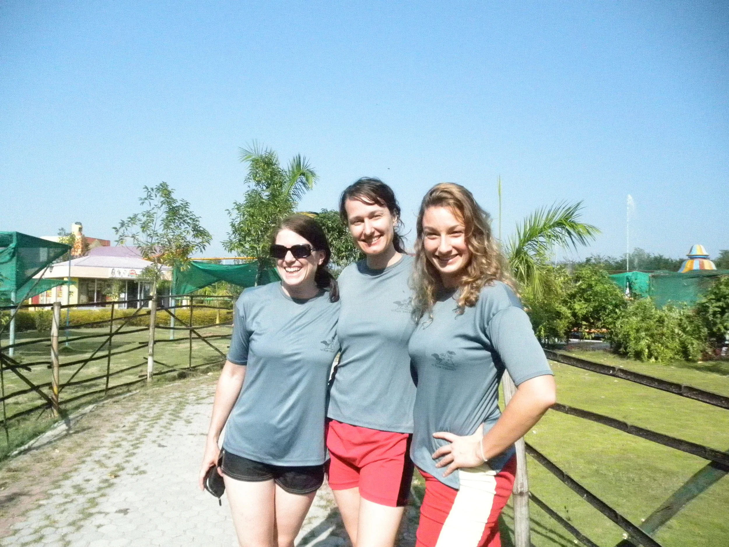 They let me wear my swim shorts, otherwise I also would have had to rent those tragic red ones.