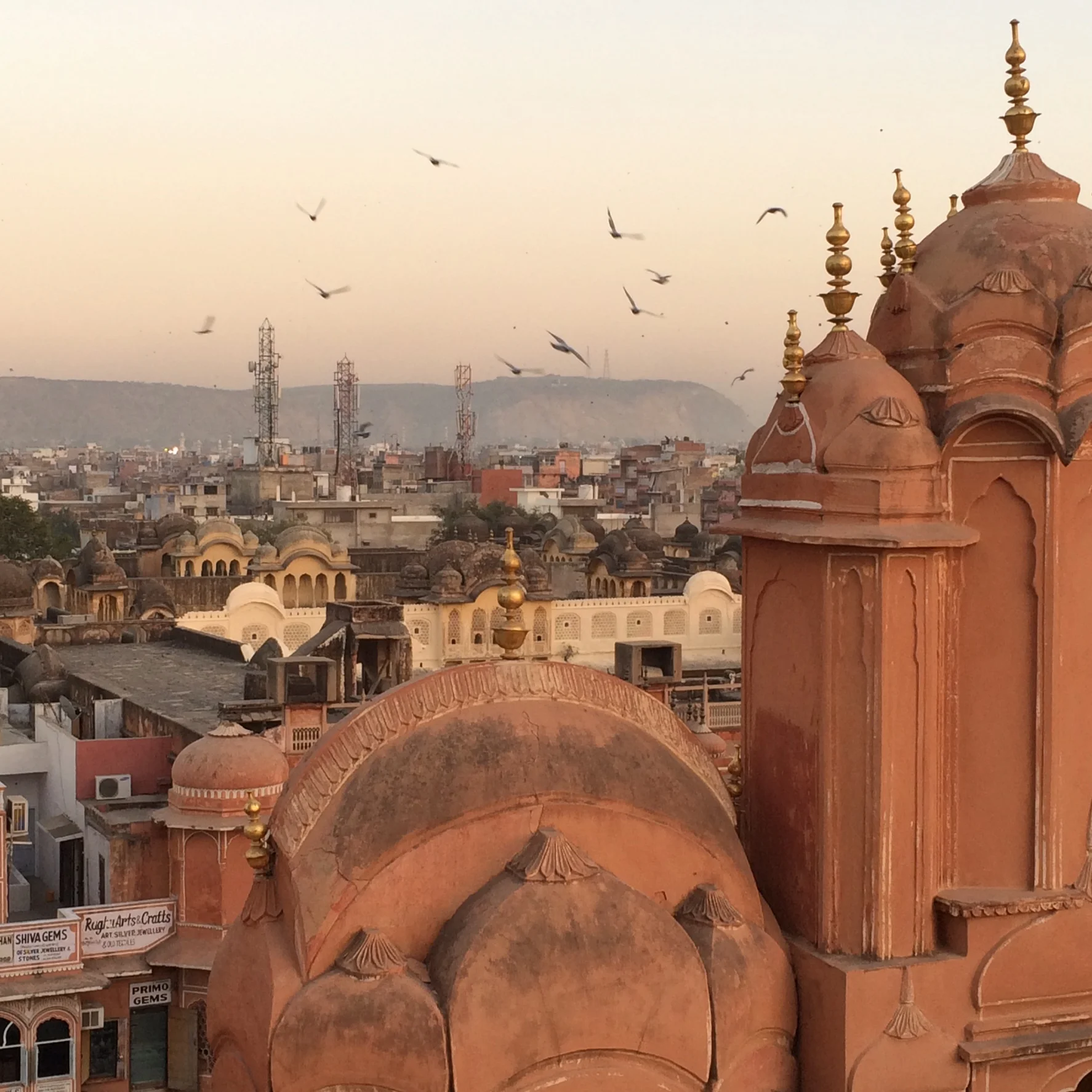 Sunset over Hama Majal, Jaipur, Rajastan