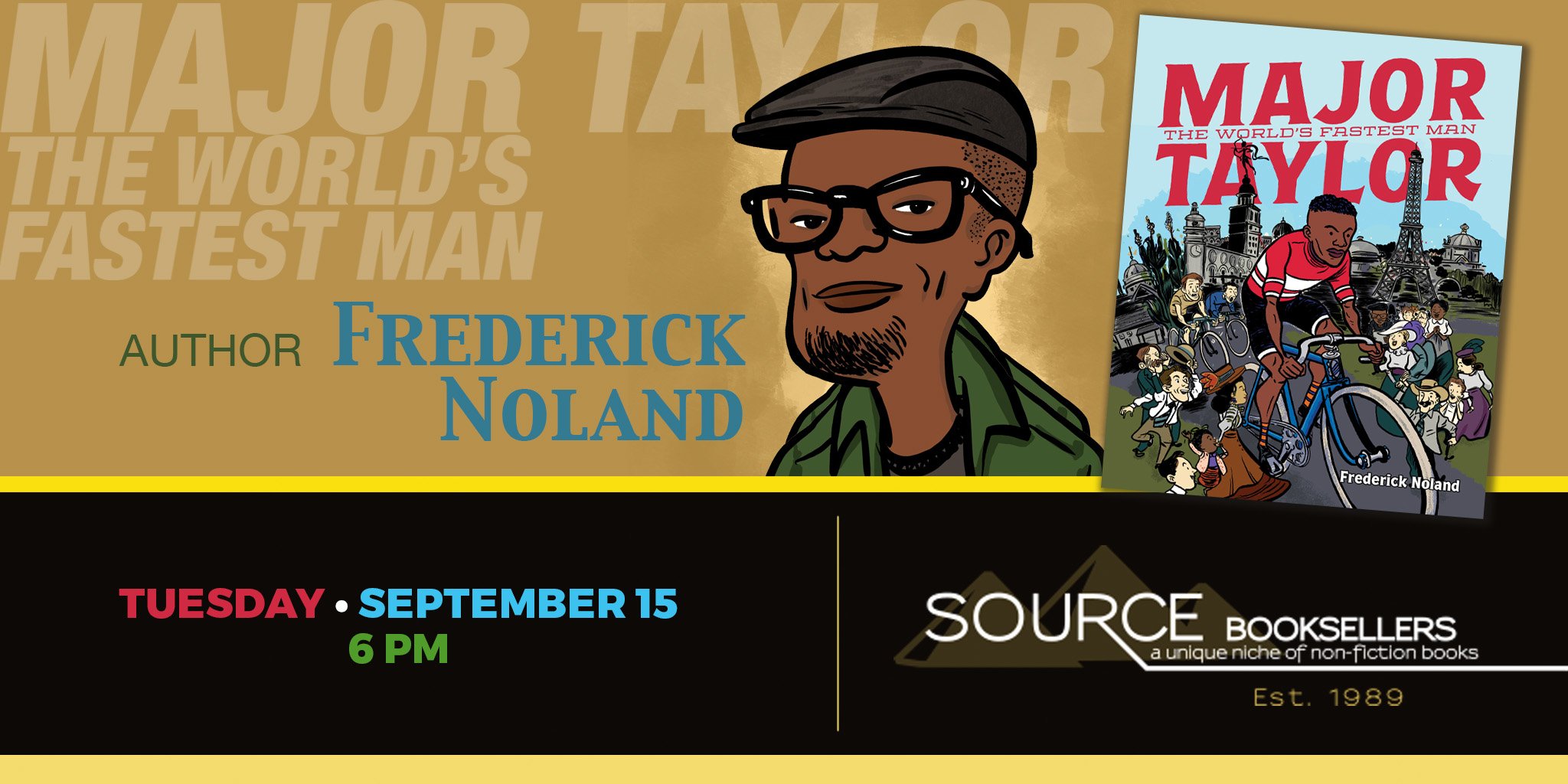 Source Booksellers Detroit Event Major Taylor Author Frederick Noland