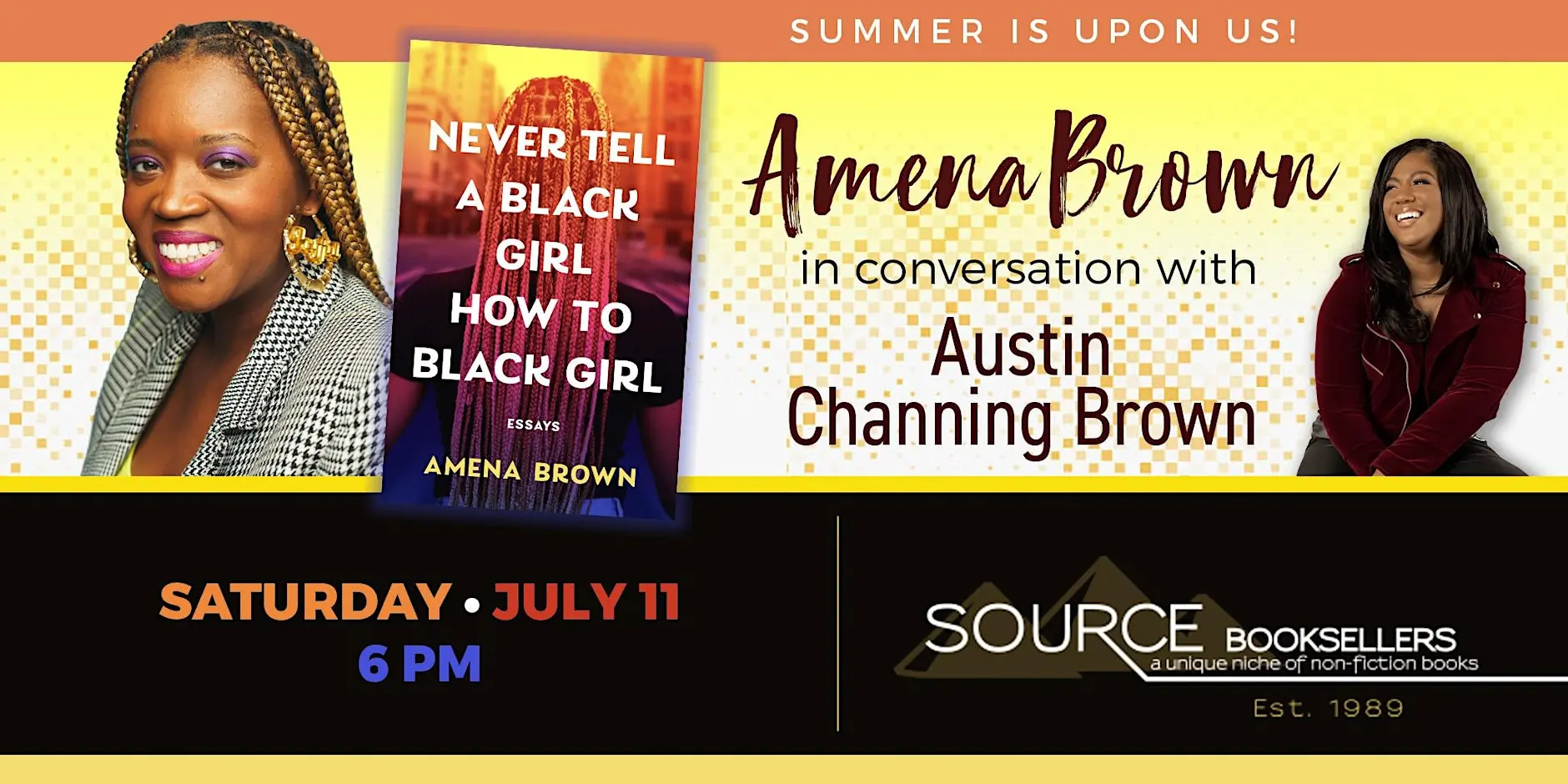 Source Booksellers Detroit Events.  Amena Brown Book Never Tell A Black Girl How To Black Girl