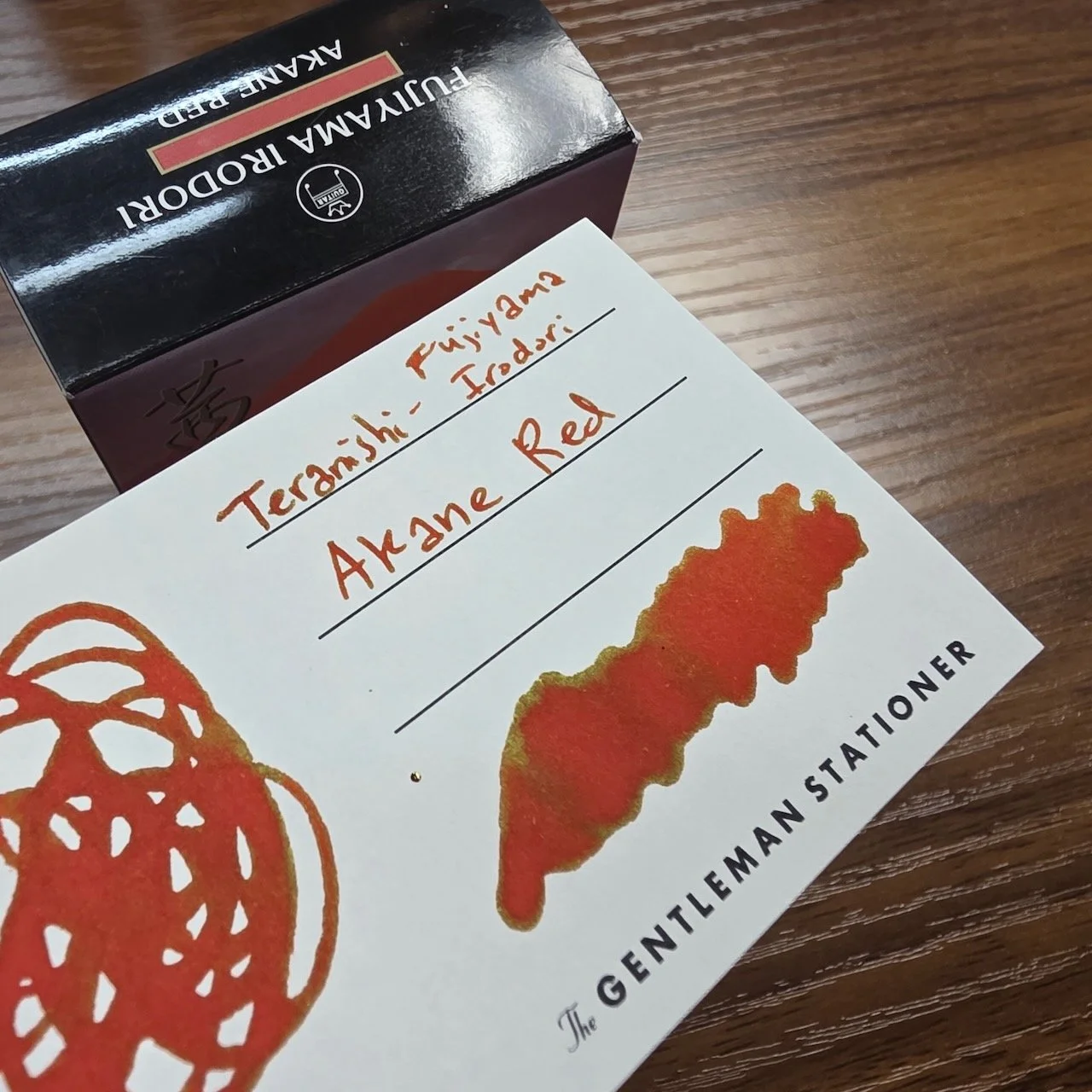 Teranishi Fujiyama Akane Red Swatch