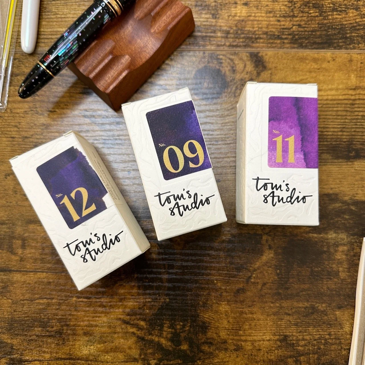 Purple Ink Ramsgate Ink Review: Three Dark Purples from Tom's Studio (Juniper, Iris, and ...