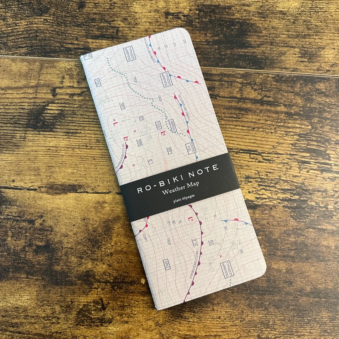Yamamoto Ro-Biki Note Standard (Weather Map Plain)
