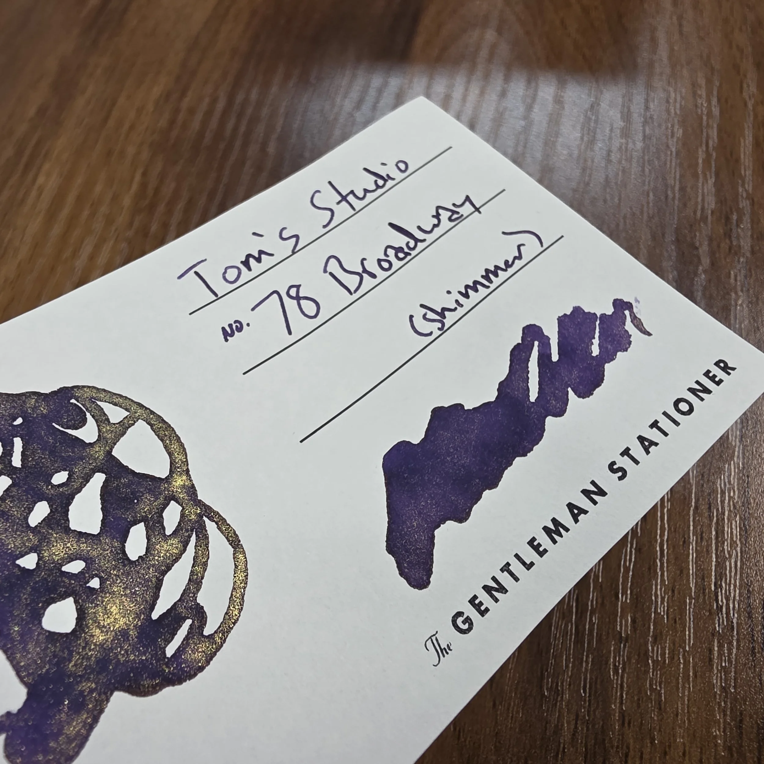 Tom's Studio Shimmer Ink No. 78 Broadway Swatch