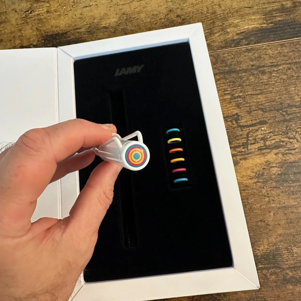 Lamy Safari Multi Fountain Pen (All White Cap)