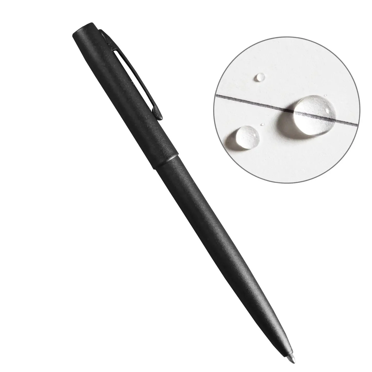 Rite in the Rain Black Clicker Pen (Stock)