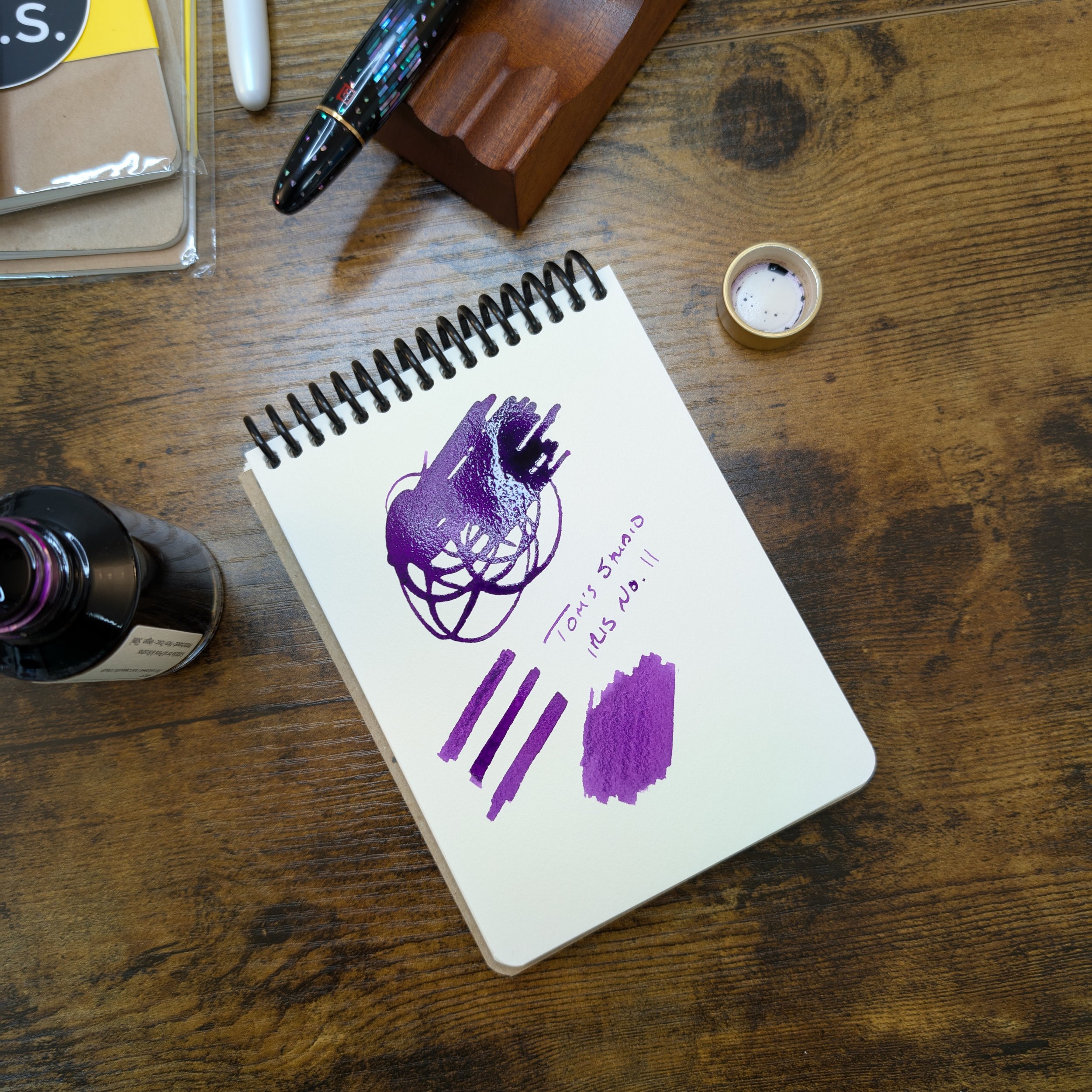 Tome Ink Ink Review: Three Dark Purples from Tom's Studio (Juniper, Iris, and ...