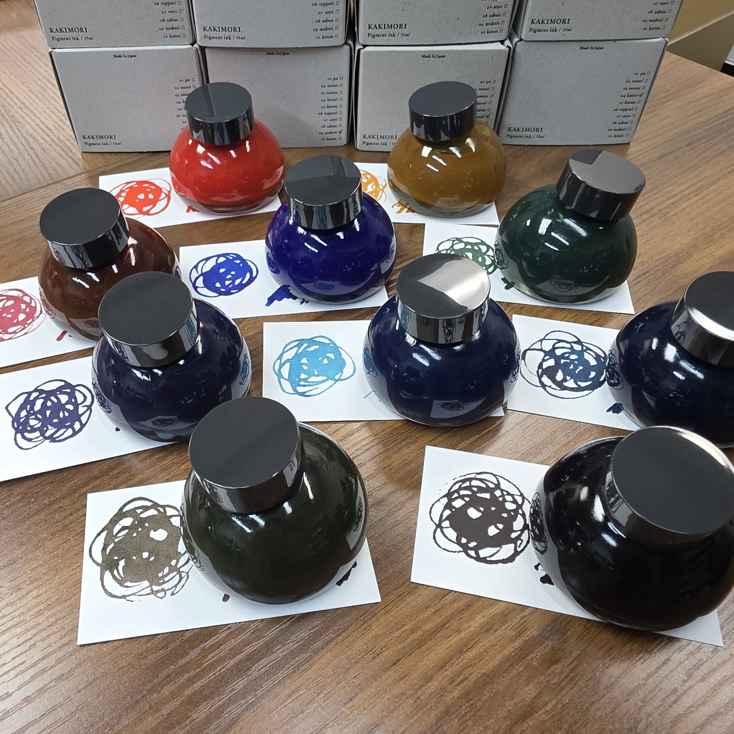Kakimori Pigmented Ink in Bottles