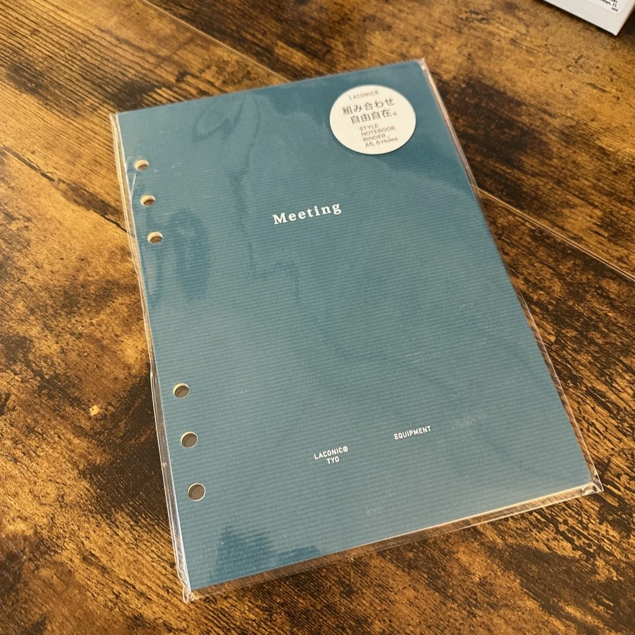 Laconic 6-Ring Binder Inserts (Productivity) Meeting