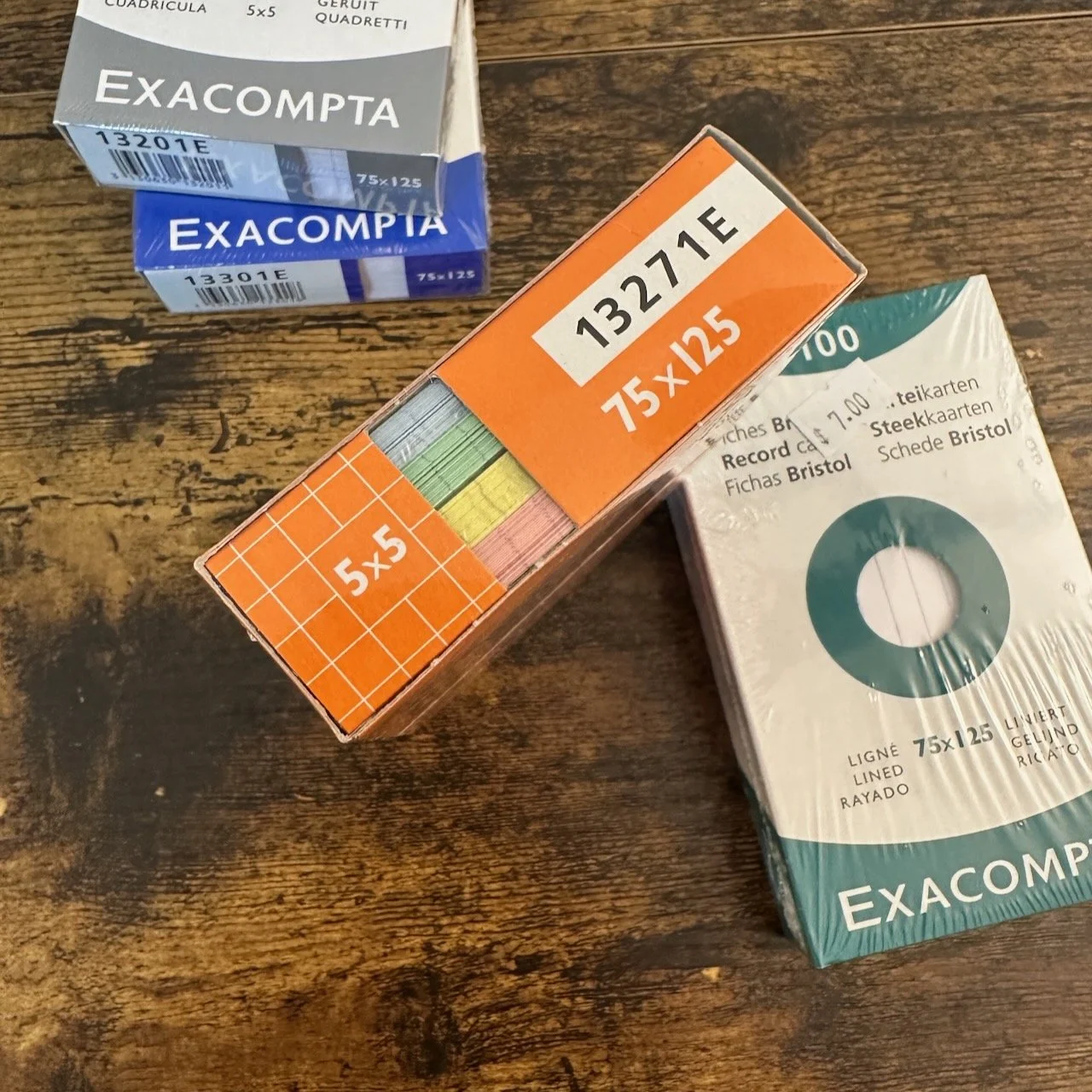 Exacompta 3x5 Cards Multicolor