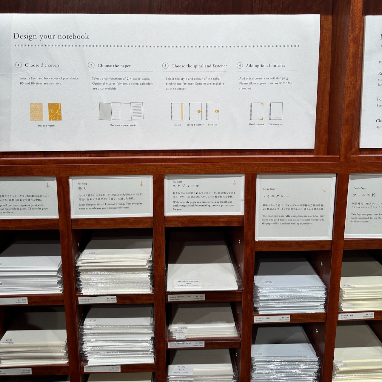 A Curated Selection of Paper from the Kakimori Notebook Station