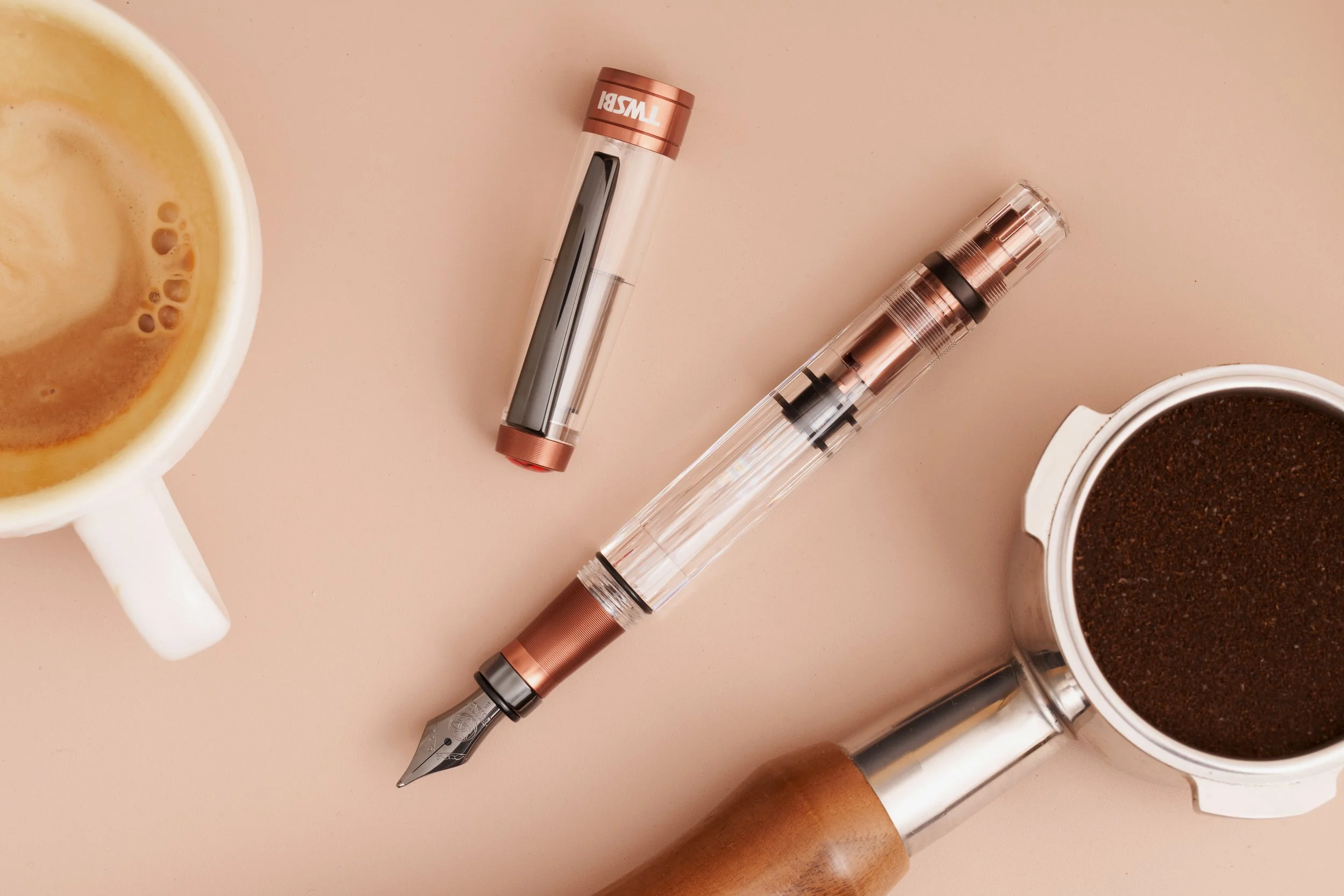 TWSBI 580 ALR Affogato with Onyx Trim (Breakfast Setup)