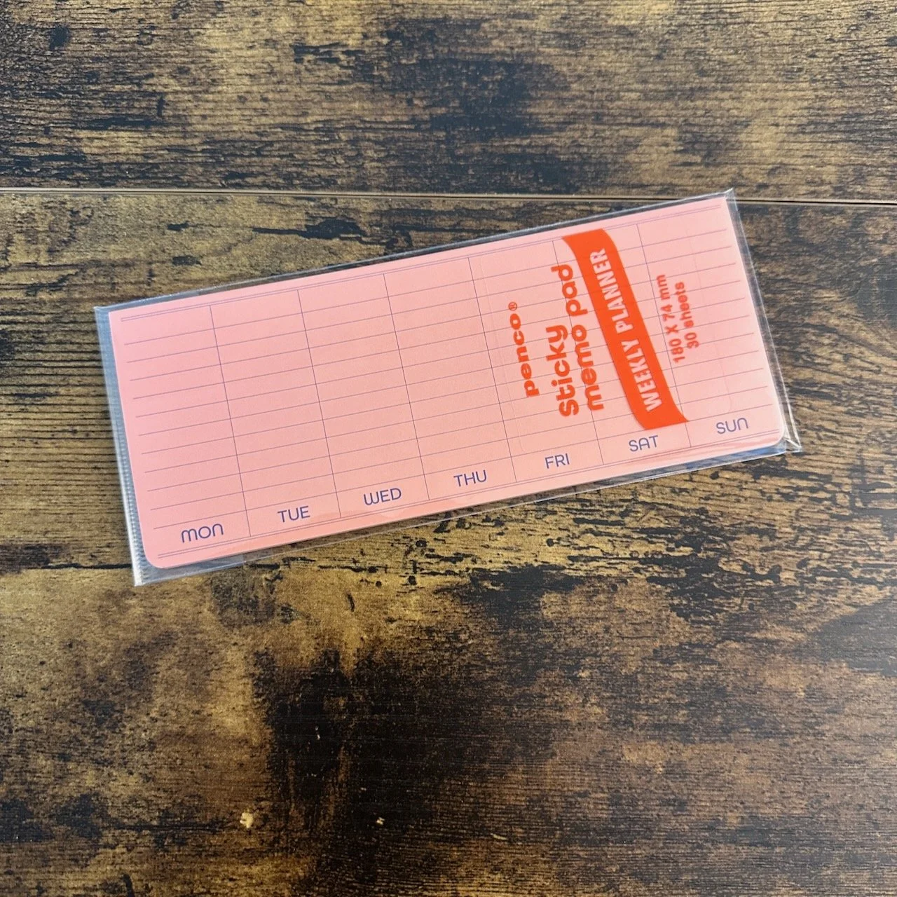 Penco Memo Pad Weekly (Pink)