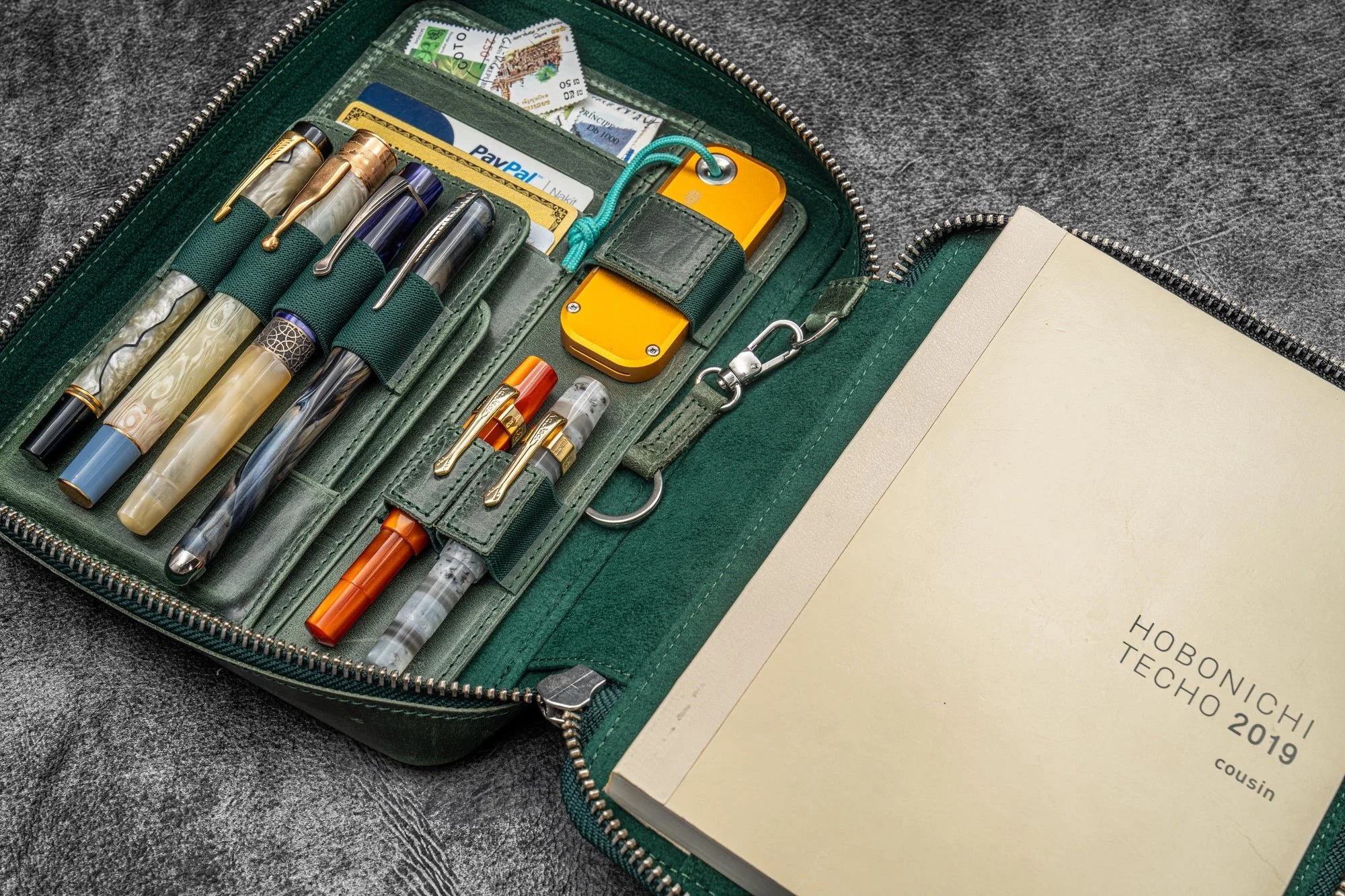 Galen Leather Expansi-Folio Open Side