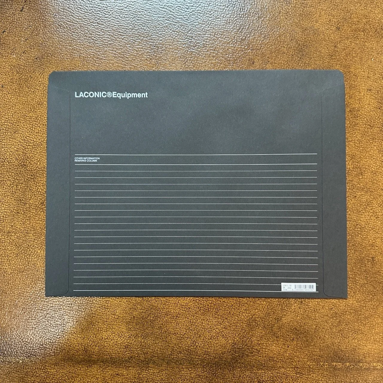 Laconic A4 Folder Back Layout