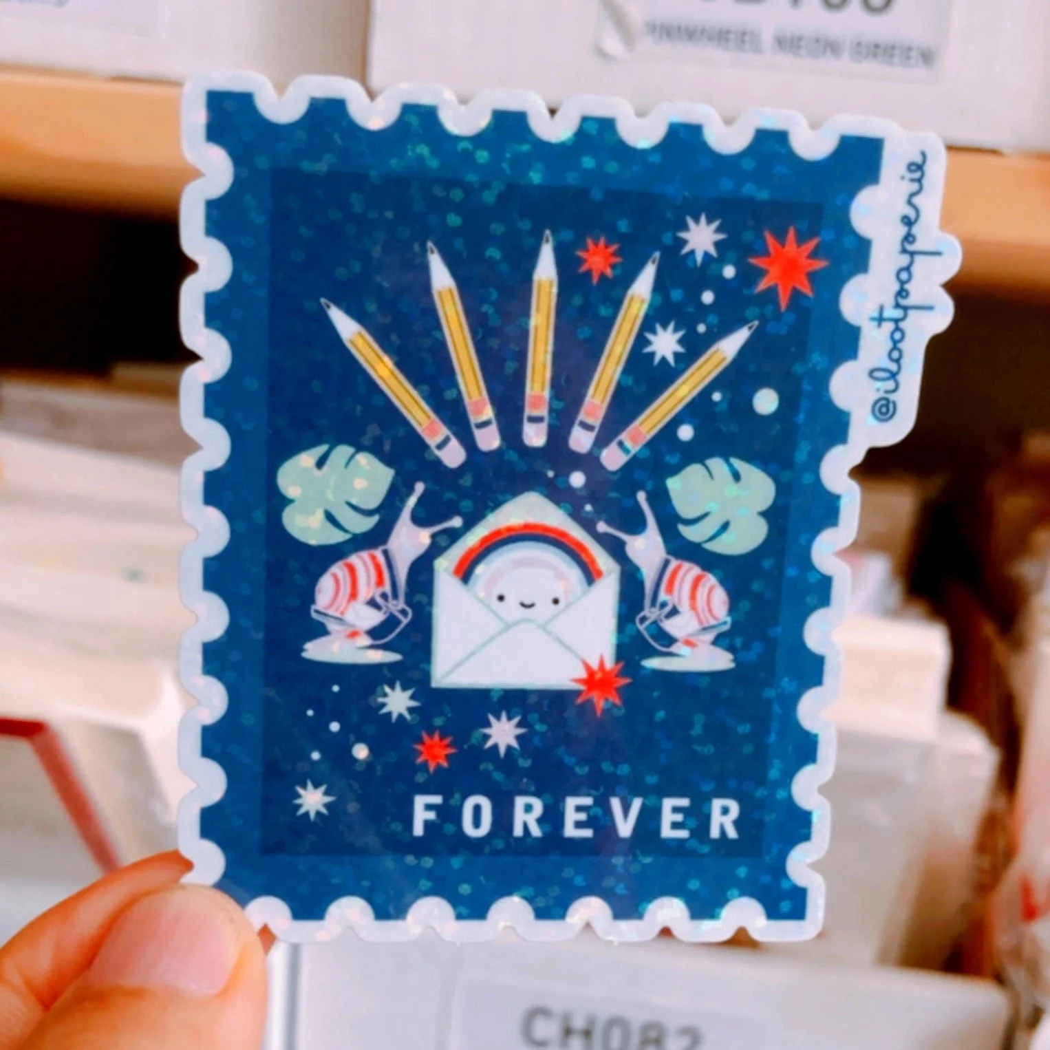iLootPaperie Snail Mail Forever (Glitter)
