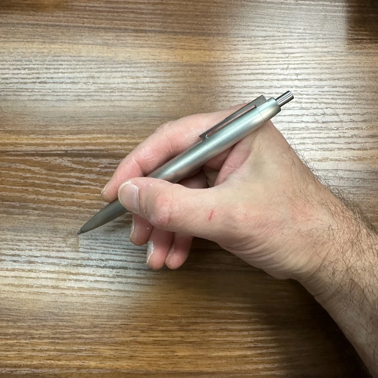 Lamy 2000 Ballpoint Stainless Steel in-hand