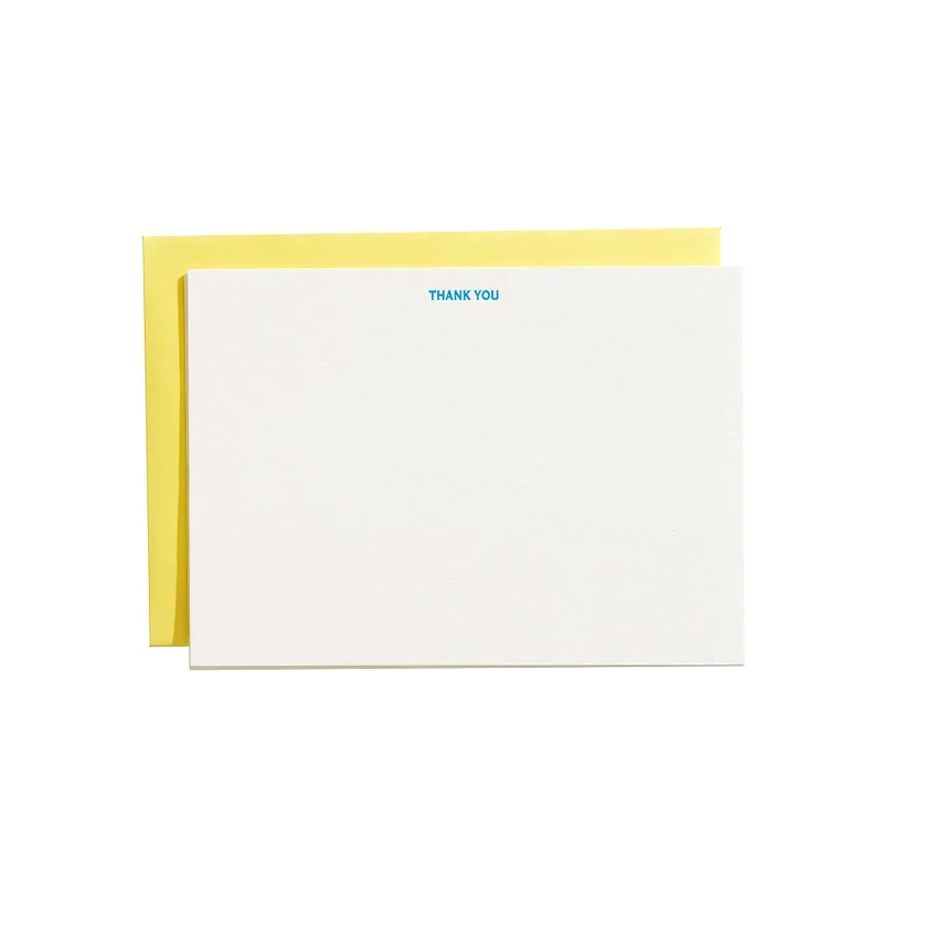 Shorthand Flat Thank You Copperplate Thank You