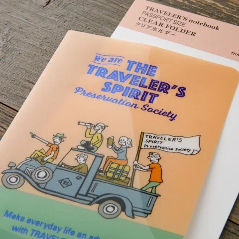 Traveler's Notebook Clear Folder 2026 (Passport theme)