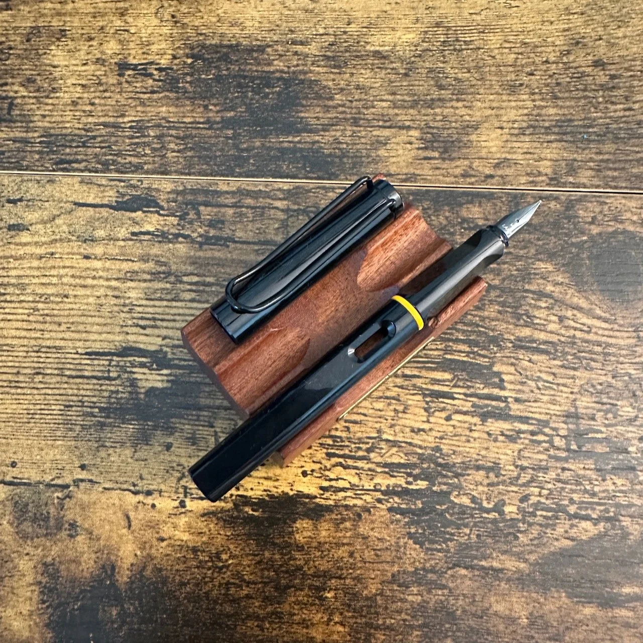 Lamy Safari Multi Fountain Pen Black with Orange (Joe's Pen)